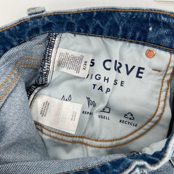 Lucky Brand Blue Light Wash 80s Curve High Rise Tapered Jeans | New With Tags - Picture 9 of 11